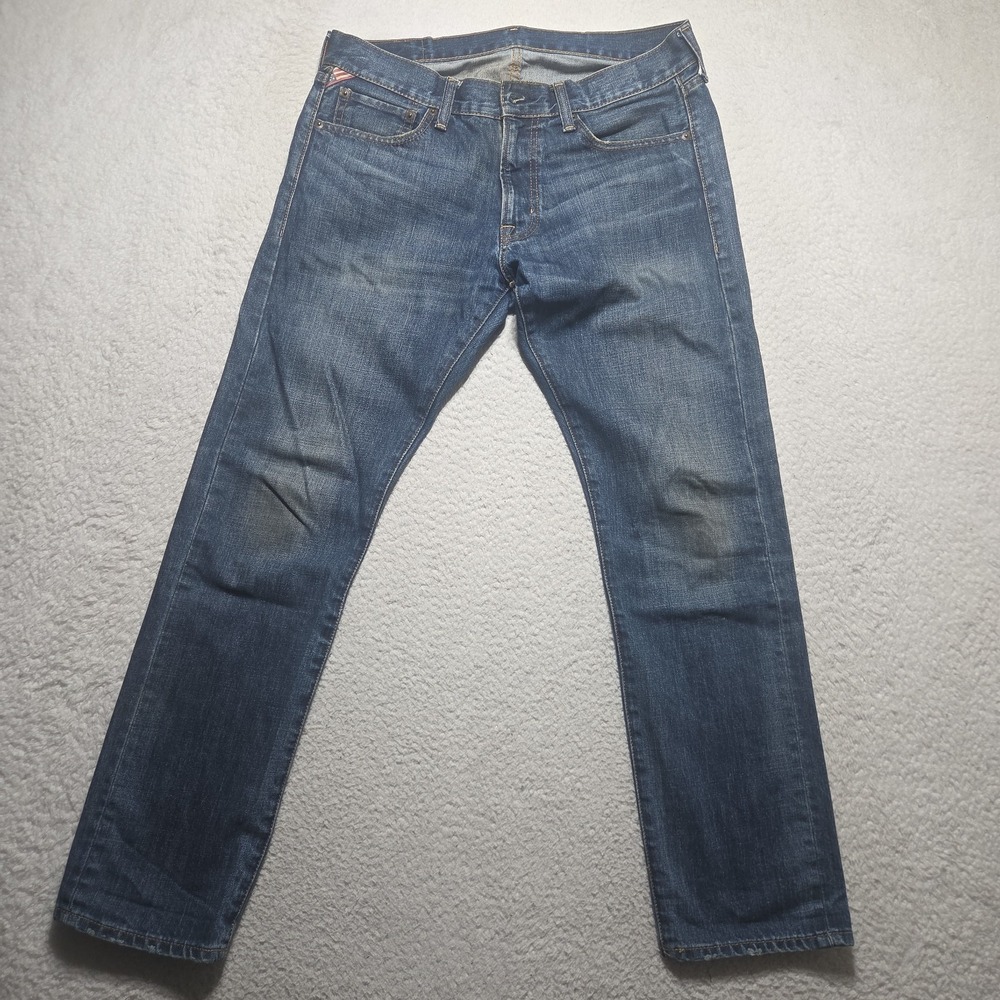 Denim & Supply Ralph Lauren Slim Fit Jeans Mens 34x30 Dark Wash Blue Faded